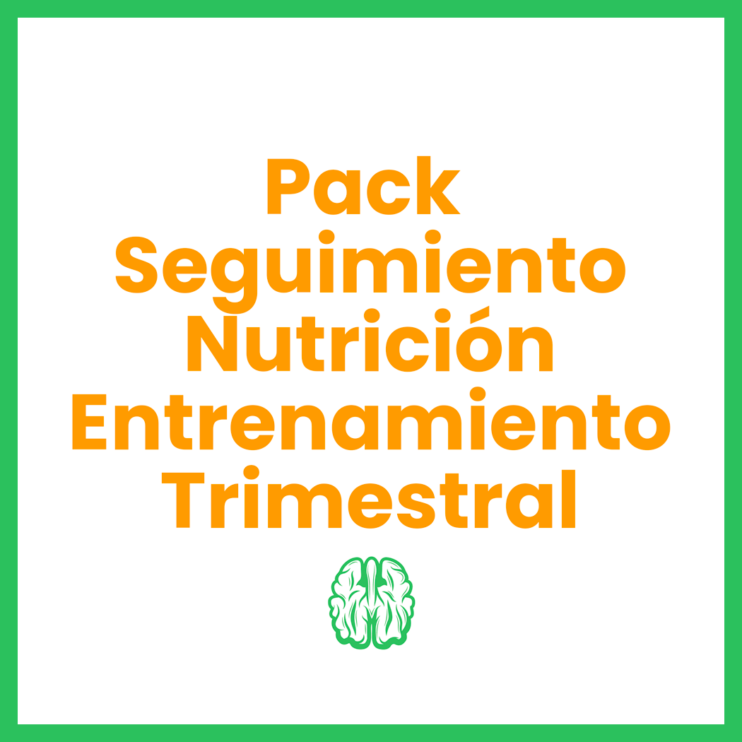 Pack Seguimiento Trimestral Nutrición y Entrenamiento Trimestral